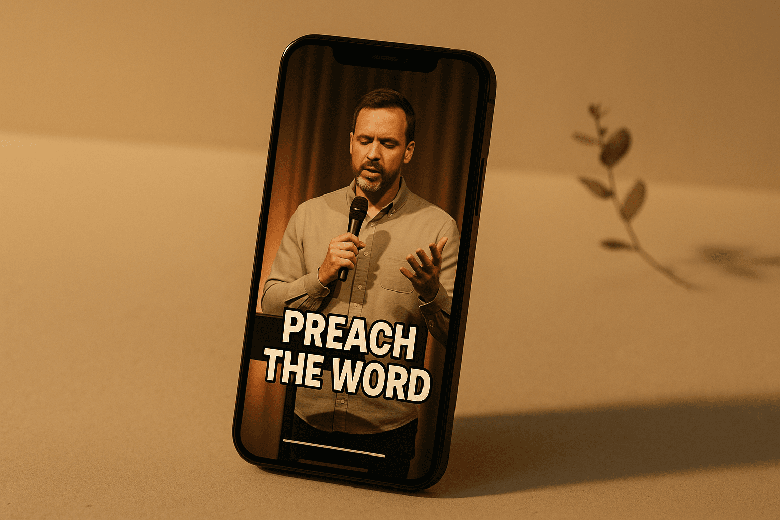 A Sunday sermon turned into vertical short video clips with captions for Instagram Reels, TikTok, and YouTube Shorts